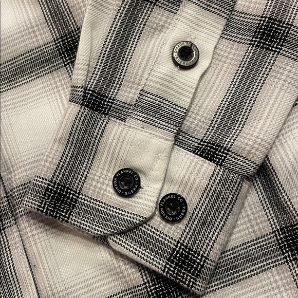 Dixxon Flannel Co. Guerra Black & White Plaid D-Tech Shirt M - Picture 15 of 15
